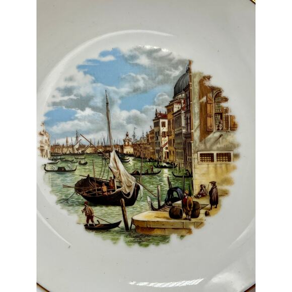VINTAGE "Scenes of Venice" Collector Plates (4 Total) - Picture 3 of 9